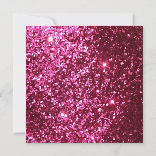 Warmes Rosa Glitzer Junggeselinnen-Abschied Einlad Einladung (Rückseite)