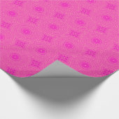 Warmes rosa Kreismuster Geschenkpapier (Ecke)