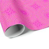 Warmes rosa Kreismuster Geschenkpapier (Rolleneckpunkt)