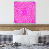 Warmes rosa Kreismuster Leinwanddruck (Insitu (Schlafzimmer))