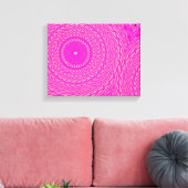 Warmes rosa Kreismuster Leinwanddruck (Insitu (Wohnzimmer))