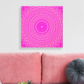 Warmes rosa Kreismuster Leinwanddruck (Insitu (Wohnzimmer))