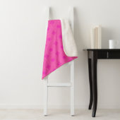 Warmes rosa Kreismuster Sherpadecke (Beispiel)