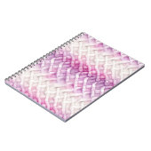 Warmes Rosa Lila Notizblock (Linke Seite)