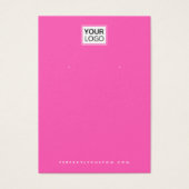 Warmes Rosa oder eine beliebige farbige QR-Ohrsich (Vorderseite)