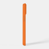 Warmes Rosa Orange Elegant Modernes Design Name iPhone 15 Hülle (Rechte Seite)