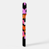 Warmes rosa Orangefarbenes Kunstmuster aus dem Mit iPhone Hülle (Rechte Seite)