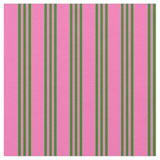 Warmes rosa und grünes, farbiges Muster Stoff (Nahaufnahme)