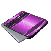 Warmes rosa und schwarzes Design lackierte Alumini Laptopschutzhülle (Vorne Knopf)