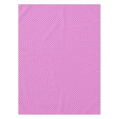 Warmes Rosa und weißes Gingham geprüft Tischdecke (Vorderseite)
