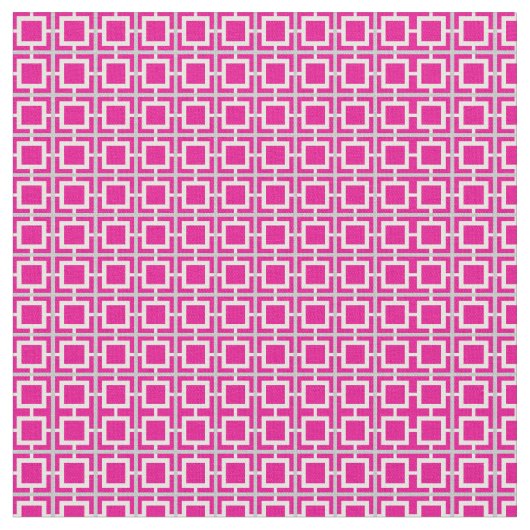 Warmes rosa und weißes Gittermuster Stoff (Nahaufnahme)