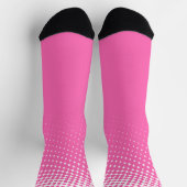 Warmes rosa und weißes Muster Socken (Oben)