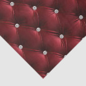 Warmes Rot Chic Imitate Velvet Seidenpapier (Detail)