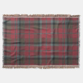 Warmes Rot und brauner Tartan Decke (Vorderseite)