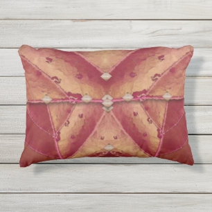 Warmes Rot und Gold Kupplung Kissen Für Draußen