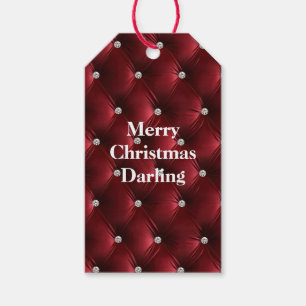 Warmes Rotes Imitat Velvet Geschenkanhänger