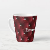 Warmes Rotes Imitat Velvet Milchtasse (Linke Ecke)