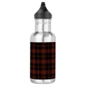 Warmes, rotes, Kariertes (Tartan) Muster Edelstahlflasche (Rechts)
