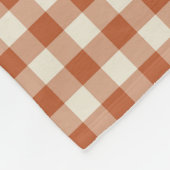 Warmes rustikales Herbst Braun gemütliches Schachb Fleecedecke (Ecke)