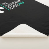 Warmes Sherpa-Blanket - weißes Logo Sherpadecke (3/4)