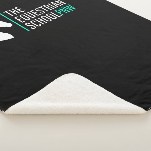 Warmes Sherpa-Blanket - weißes Logo Sherpadecke (3/4)