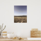 Warmes Sonnenfeld in Santa Barbara Kalifornien Poster (Küche)