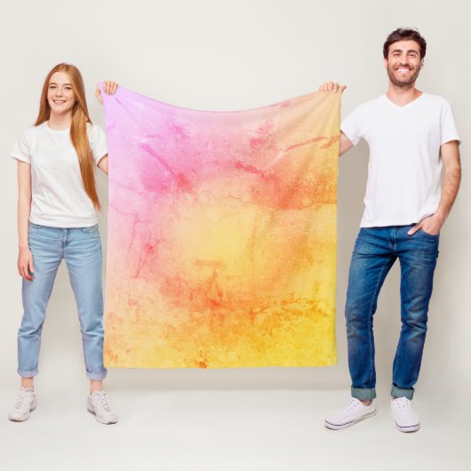 Warmes Sonnenuntergang Gradient Fleece Blanket (Beispiel)