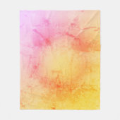 Warmes Sonnenuntergang Gradient Fleece Blanket (Vorderseite)