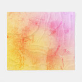 Warmes Sonnenuntergang Gradient Fleece Blanket (Vorderseite (Horizontal))