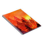 Warmes Sonnenuntergang Wasserfarben-Notebook Notizblock (Rechte Seite)