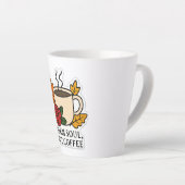 Warmes Soul, heißer Kaffee - Herbst Milchtasse (Rechte Ecke)