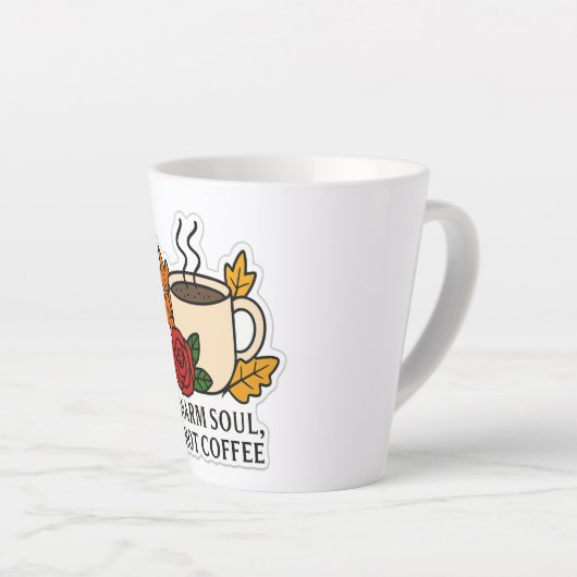 Warmes Soul, heißer Kaffee - Herbst Milchtasse (Rechte Ecke)