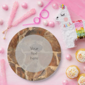 Warmes Stonewall-Muster Golden Sie jeden Text Pappteller (Party)