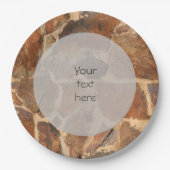 Warmes Stonewall-Muster Golden Sie jeden Text Pappteller (Vorderseite)