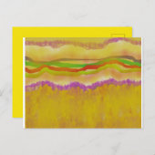 Warmes Sun- und Maisdesign abstrakt Postkarte (Vorne/Hinten)