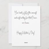 Warmes und einladendes Herz Feiertagskarte (Rückseite)