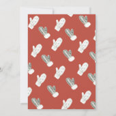 Warmes und Fuzzy Sweater Holiday Weihnachten Party Einladung (Rückseite)