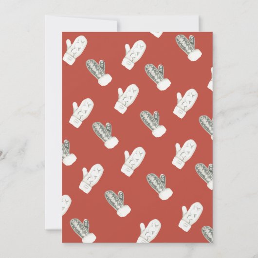 Warmes und Fuzzy Sweater Holiday Weihnachten Party Einladung (Rückseite)