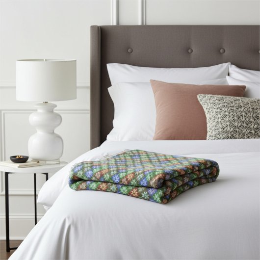 Warmes und gemütliches Abstraktes Poinsettia Blume Decke