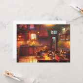 Warmes und gemütliches Bauernhaus Küche Karte (Vorderseite/Rückseite Beispiel)