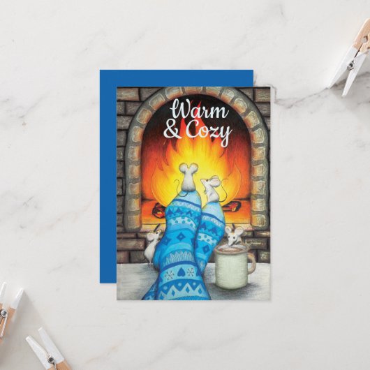 Warmes und gemütliches Flat für benutzerdefinierte Karte (Vorderseite/Rückseite Beispiel)