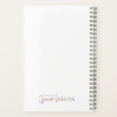 Warmes und Rosey-Spiralnotebook Notizblock (Rückseite)