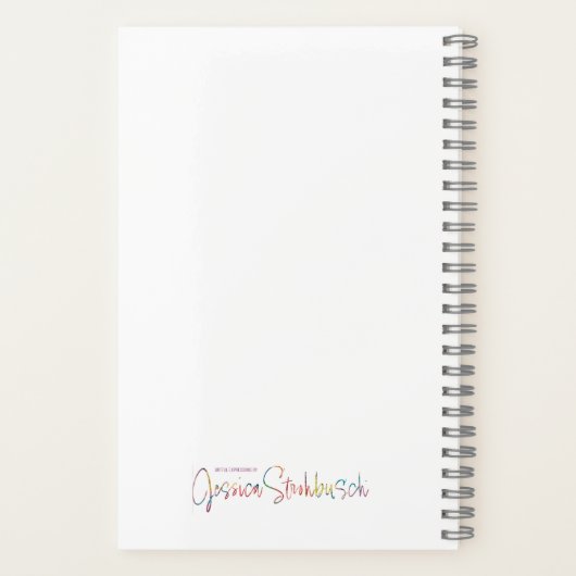 Warmes und Rosey-Spiralnotebook Notizblock (Rückseite)