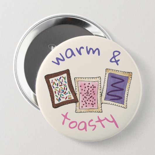 Warmes und toasty Frühstück Toaster Konditorei Jun Button (Vorne & Hinten)