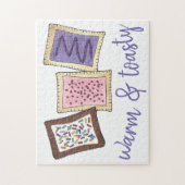 Warmes und toasty Frühstück Toaster Konditorei Jun Puzzle (Vertikal)