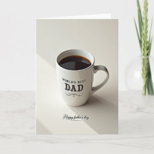 Warmes Vatertag Tassengeschenk Karte