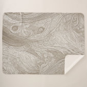 Warmes Vintages altes Holz Inspiriert Blanket Sherpadecke (Vorderseite (Horizontal))