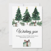 Warmes Weihnachts-Party Einladung (Vorderseite)