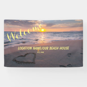 Warmes Welcome Ocean Sunset Beach House, B&B, Shop Banner