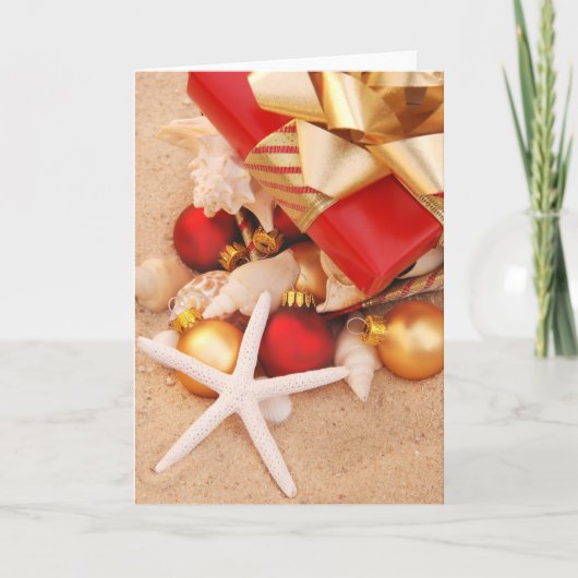 Warmes Wetter Christmastime Feiertagskarte (Vorderseite)